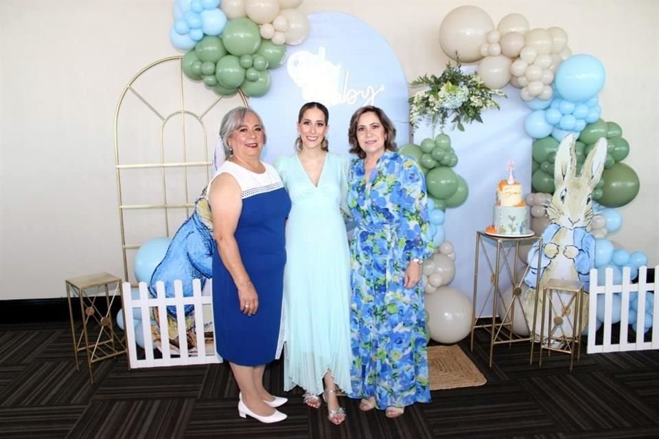 Maricela Burnes, Melissa Martínez y Elena de Martínez