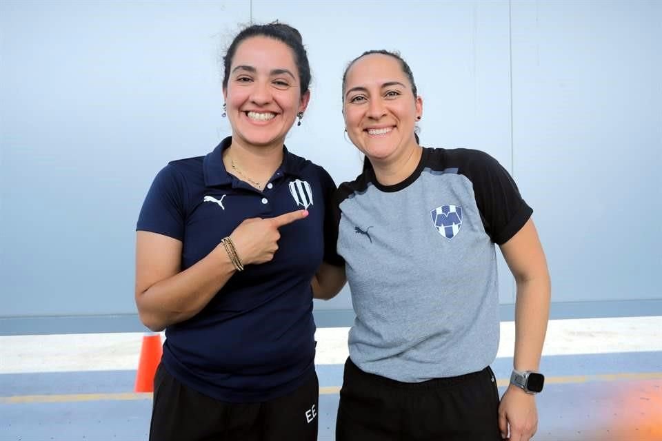 Eva Espejo y Amelia Valverde llegaron felices tras eliminar al Pachuca en Semifinales.