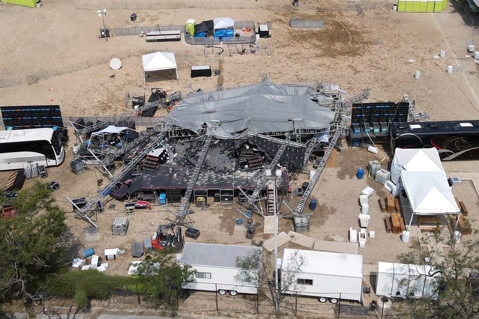 El accidente ocurrido en el Campo de Beisbol El Obispo fue el sitio donde Jorge Álvarez Máynez, candidato Presidencial de Movimiento Ciudadano efectuó su evento de cierre de campaña el 22 de mayo pasado.