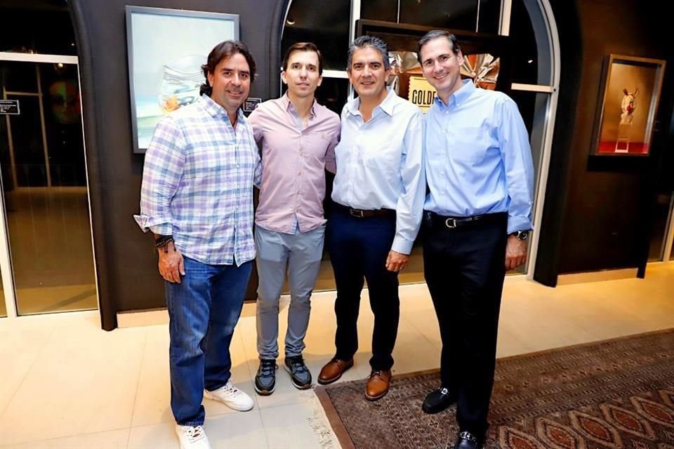 Alejandro González, Marcelo de la Garza, Enrique Elizondo y Mauricio Garza