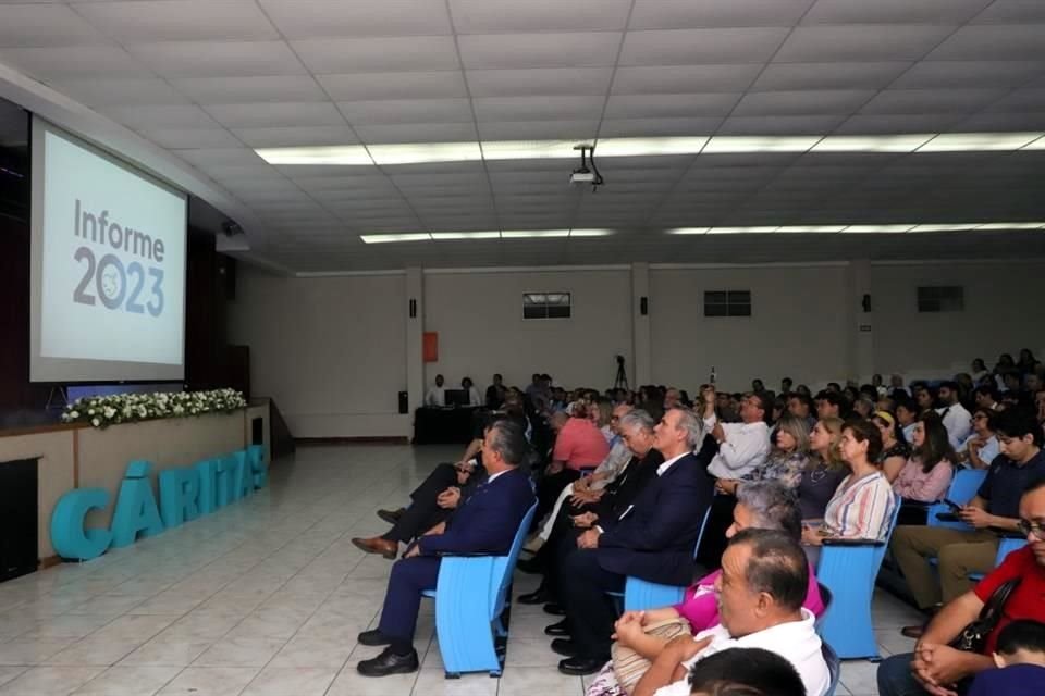 Aspecto de la Junta Informativa de Caritas de Monterrey