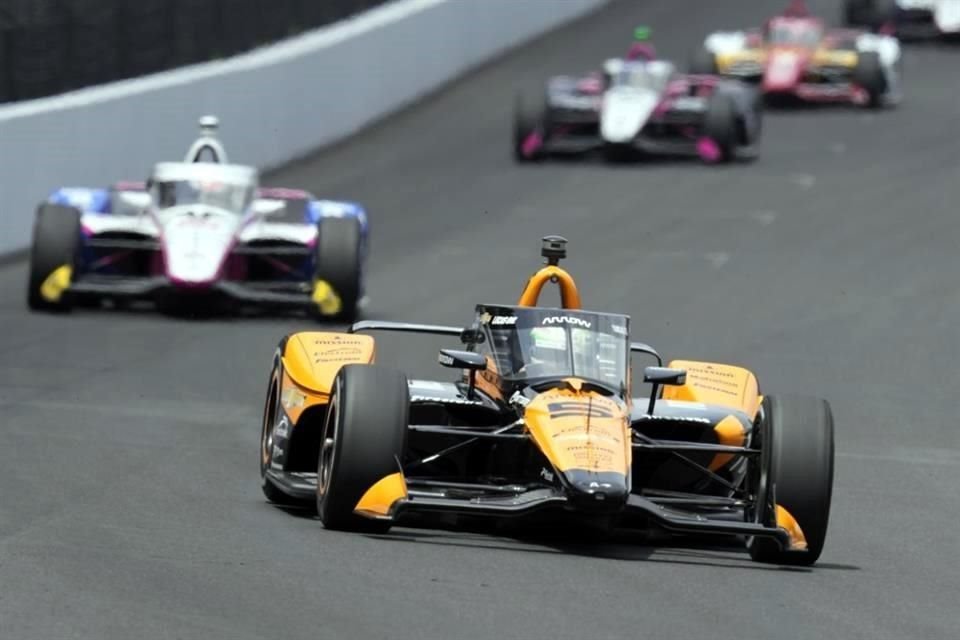 Pato O'Ward finalizó tercero en el 'Carb Day', el último ensayo previo a la Indy 500.