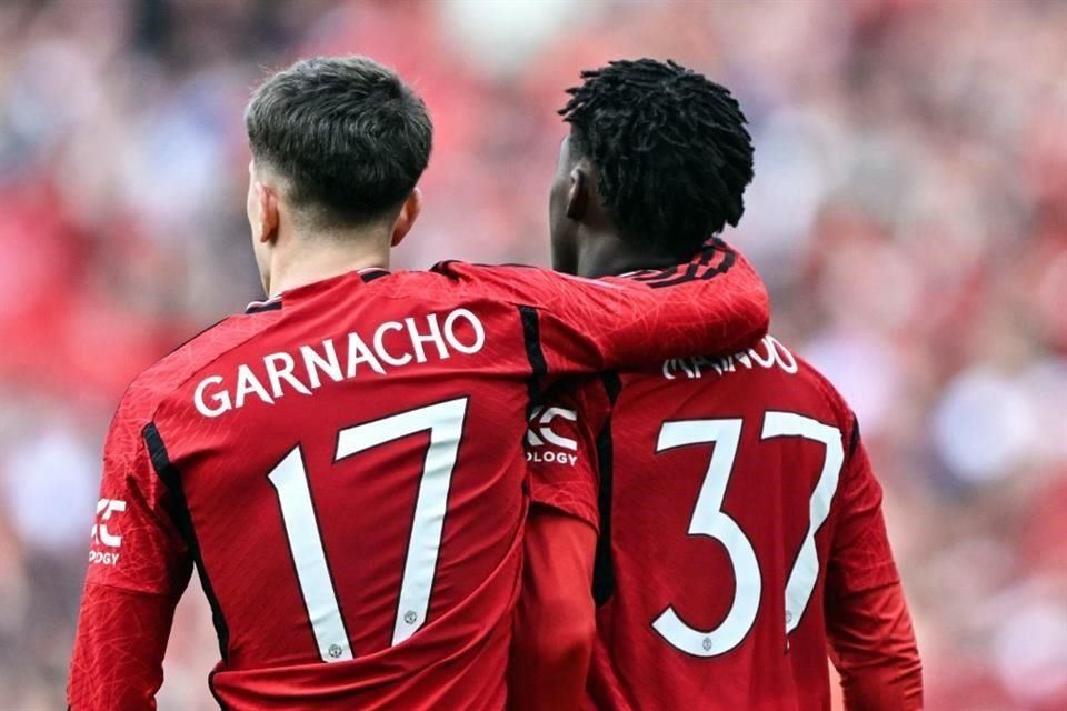 Garnacho y Mainoo, de 19 años, le dieron con sus goles la FA Cup al United.