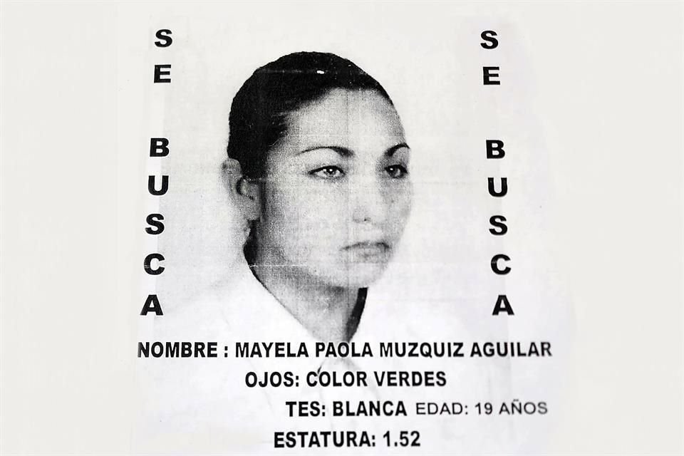 Poster de la búsqueda de Mayela Paola Múzquiz Aguilar.