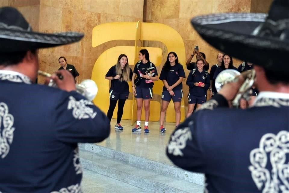 Llegada del América femenil