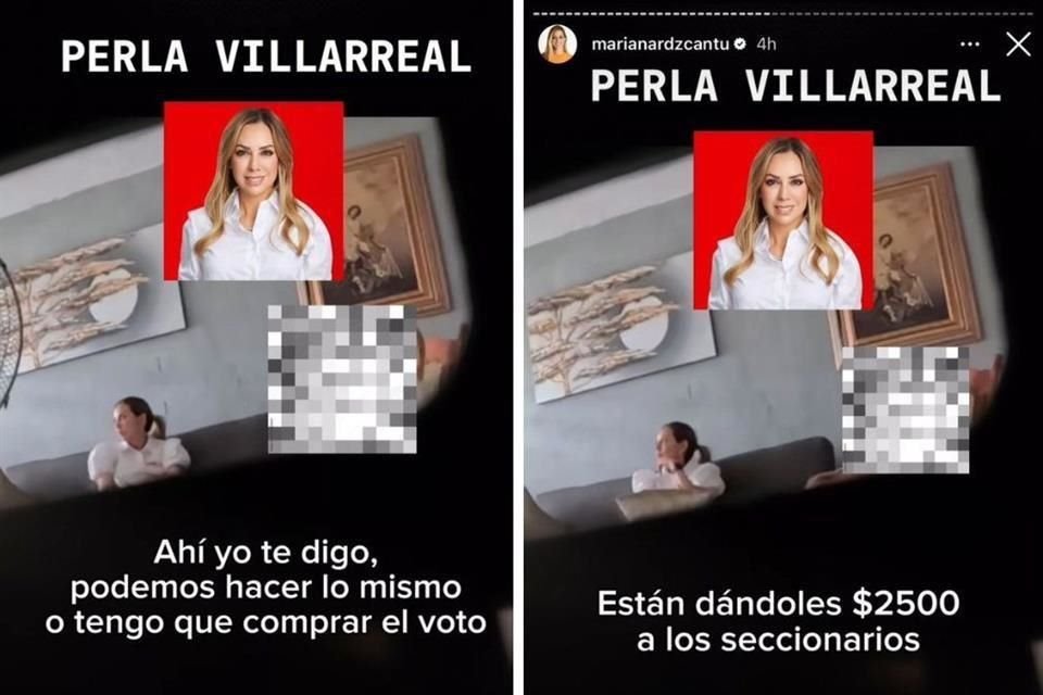 La emecista compartió en Instagram el video de la supuesta compra de votos.