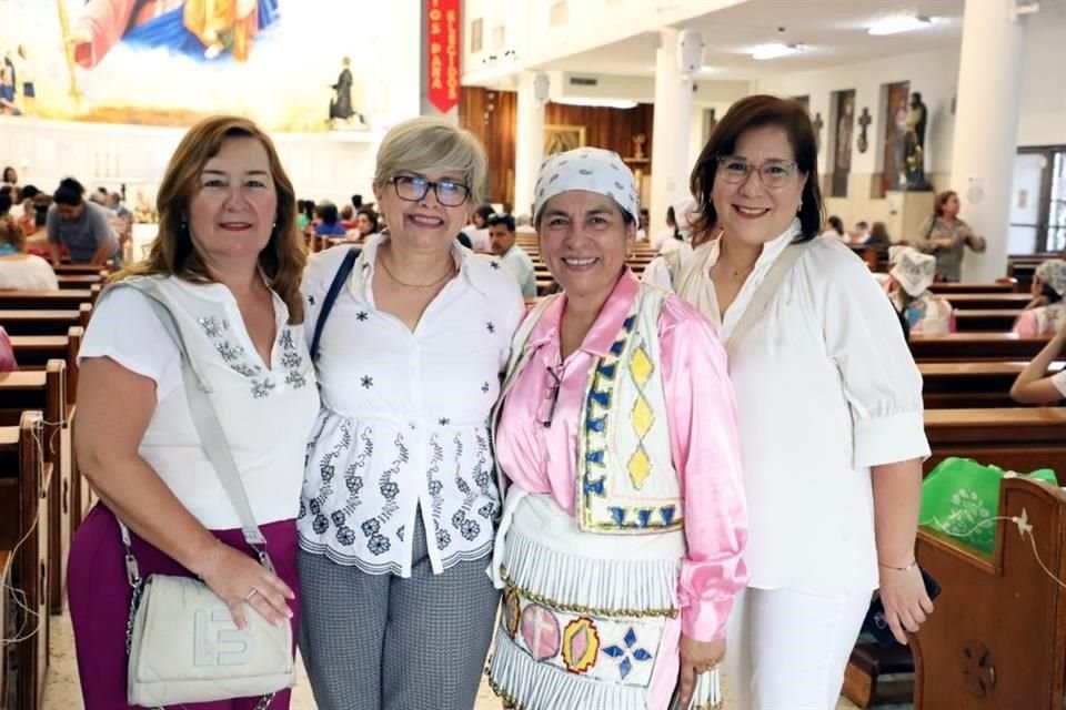 Miroslava Elizondo, Perla de los Santos, Nelly García y Silvia Villagómez