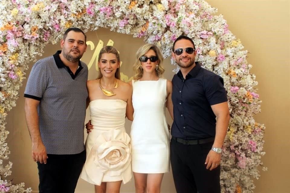 Eduardo González, Mary Gaby Muñoz de González, Nidia Heredia y Adolfo Dávila