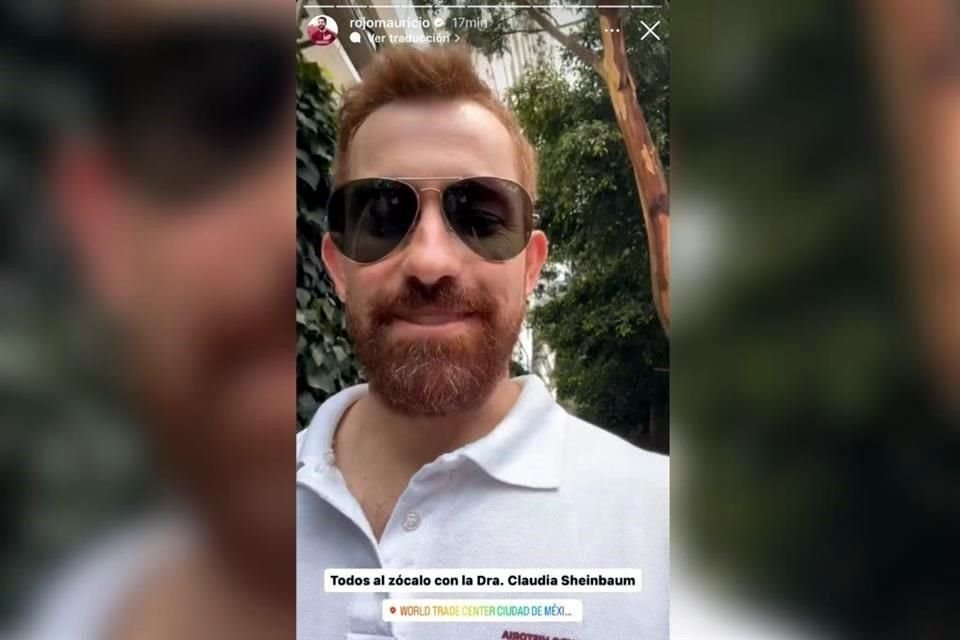 Mauricio Cantú, candidato de Morena-PVEM a Monterrey, viajó a CDMX a apoyar en evento de Claudia Sheinbaum.