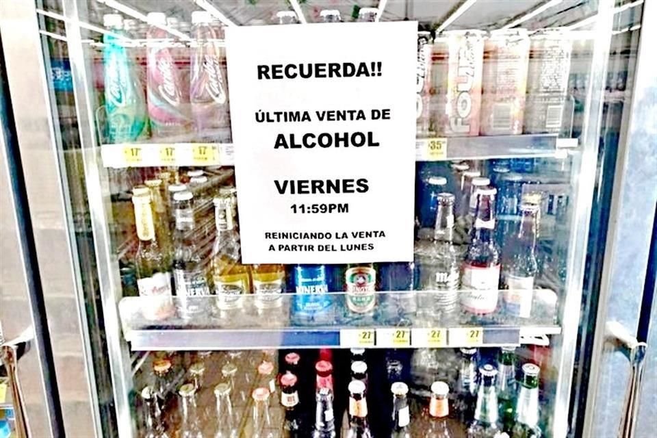 No se venderá alcohol y los bares cerrarán sábado y domingo.