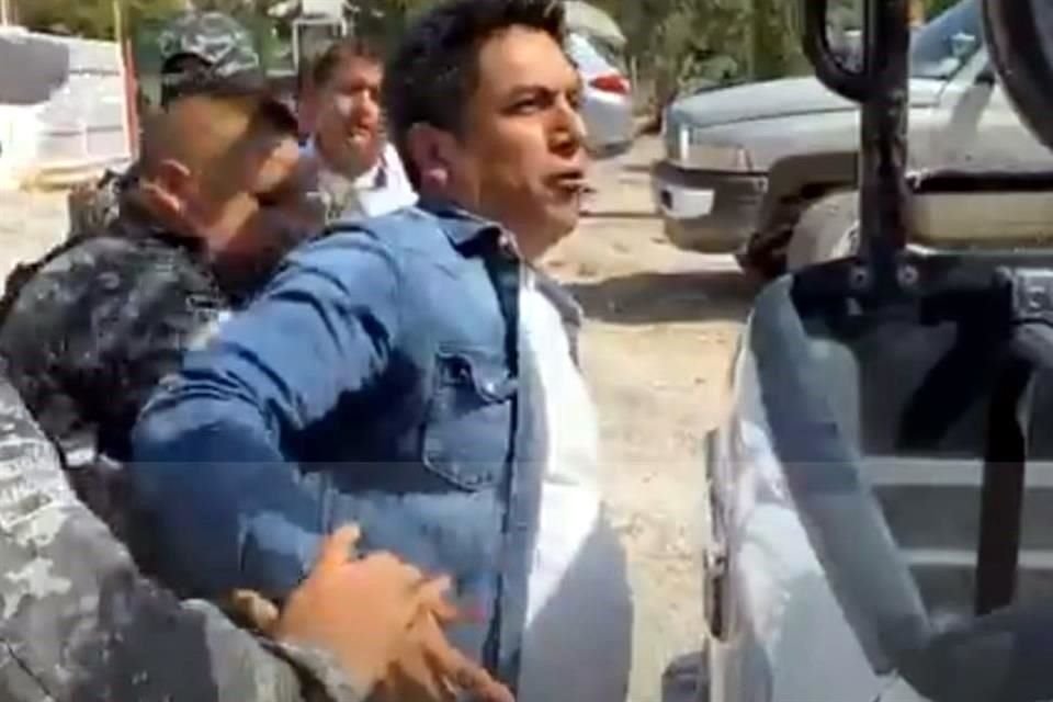 Armando, miembro de la planilla de una candidata a Diputada de MC, fue detenido.