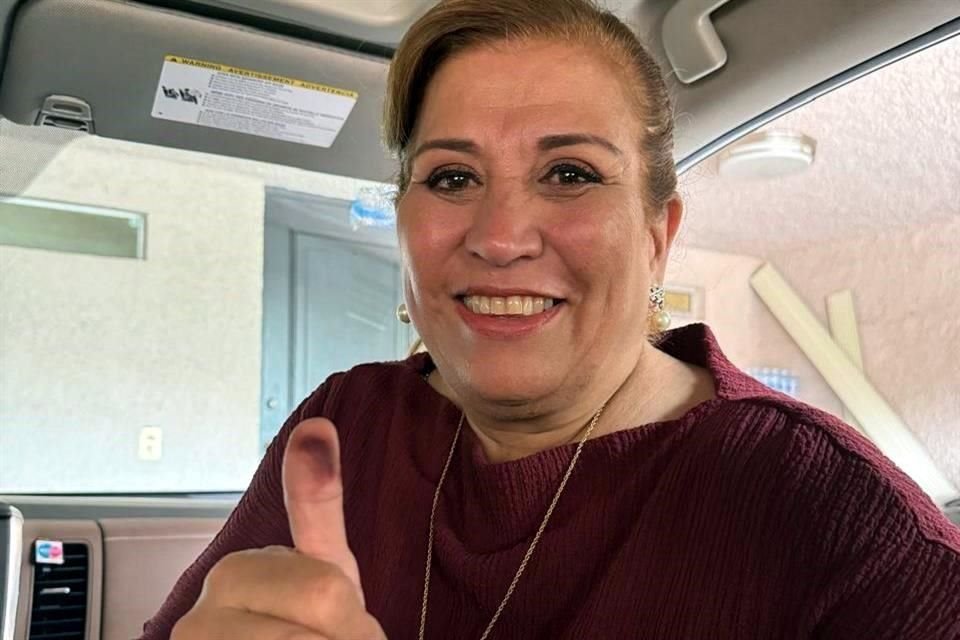 Judith Díaz, candidata al Senado por Morena.