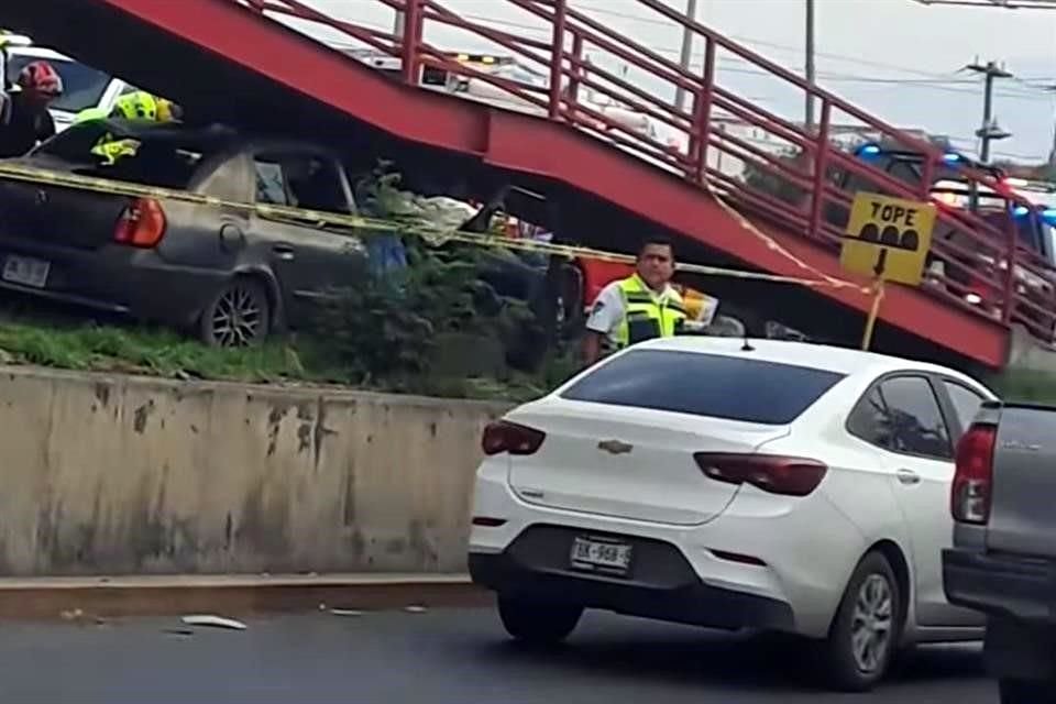 El accidente se registró a las 16:30 horas en el Bulevar Carlos Salinas de Gortari a la altura de la Calle Valle del Mezquital.