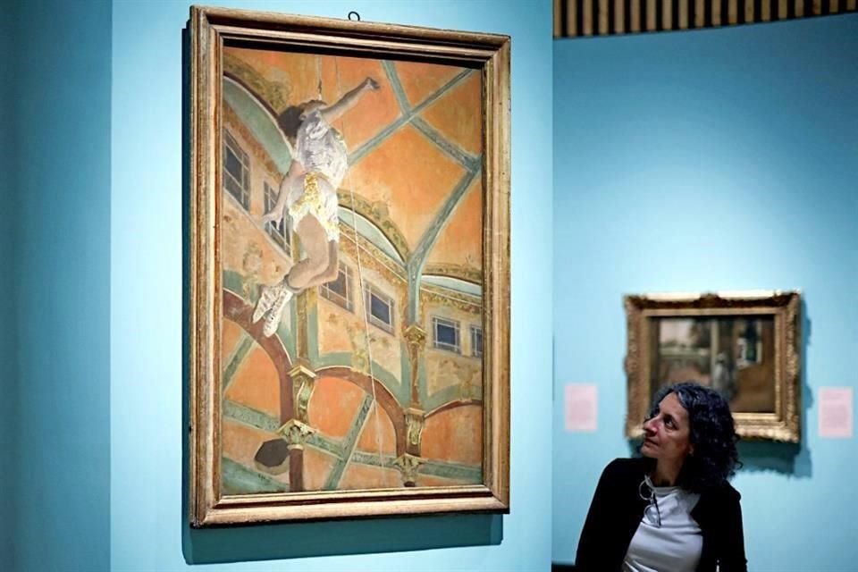 'Miss La La en el Circo Fernando' (1879), del francés Edgar Degas, es la estrella de la muestra en Londres. Retrato de Miss La La.