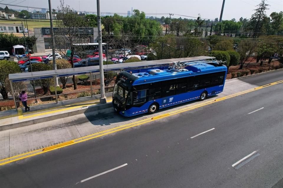 La nueva línea de Trolebús en Avenida Aztecas fue inaugurada hoy.