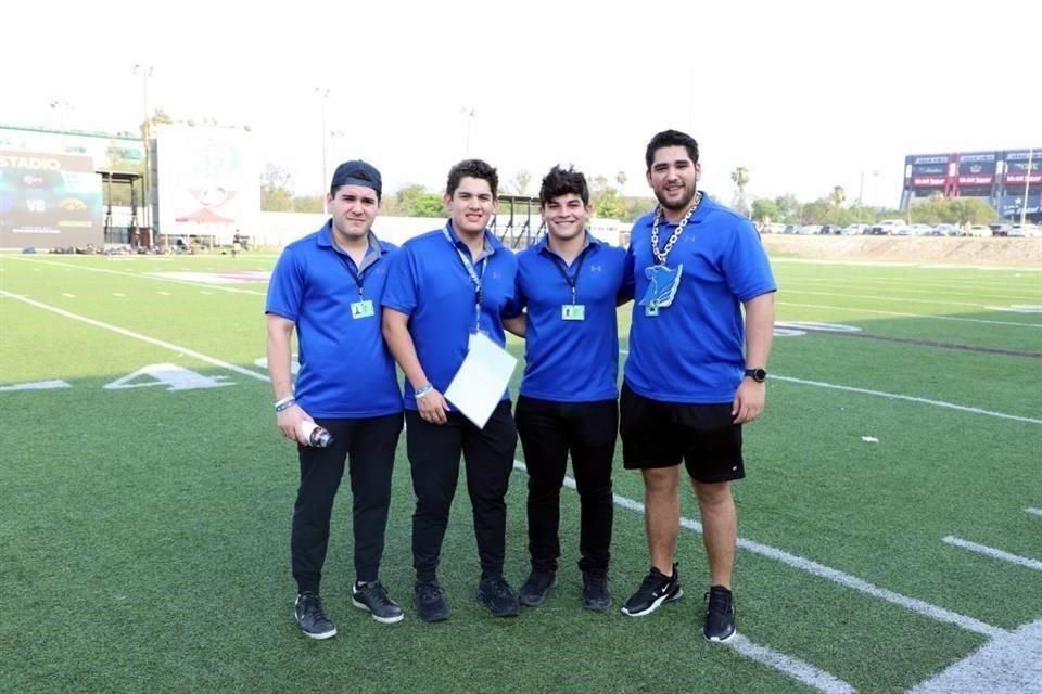 Alan Gorrzegz, Víctor Cenizales, José Hugo González y Héctor Lara