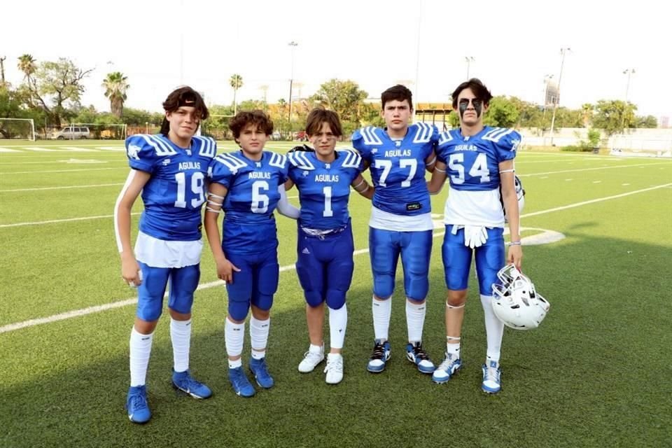 Matías Pineda, Dante Romero, Pablo Gómez, Luca Green y Marcelo Hinojosa