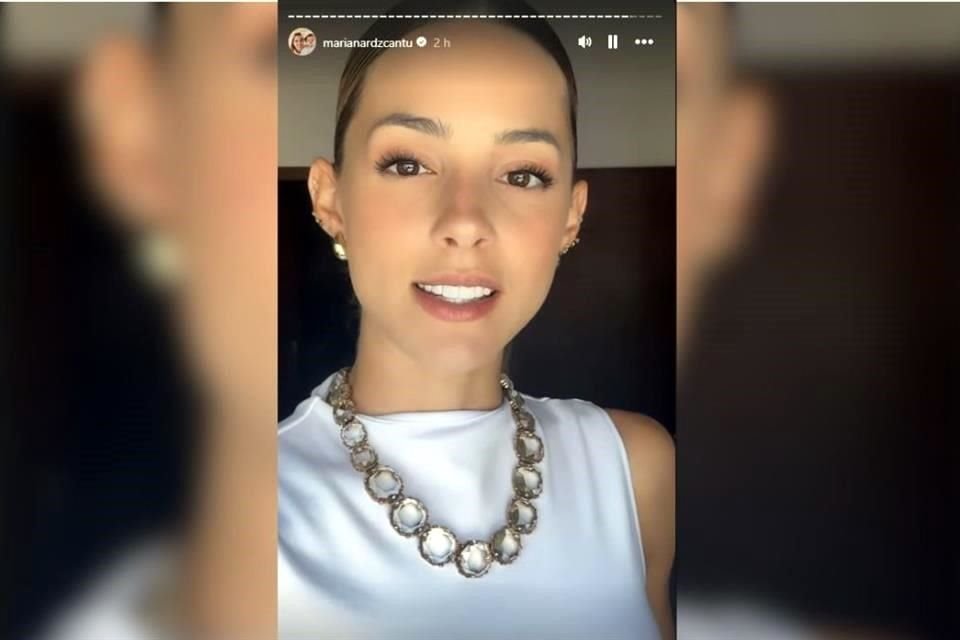 Mariana Rodríguez anunció sus vacaciones familiares en sus redes sociales.