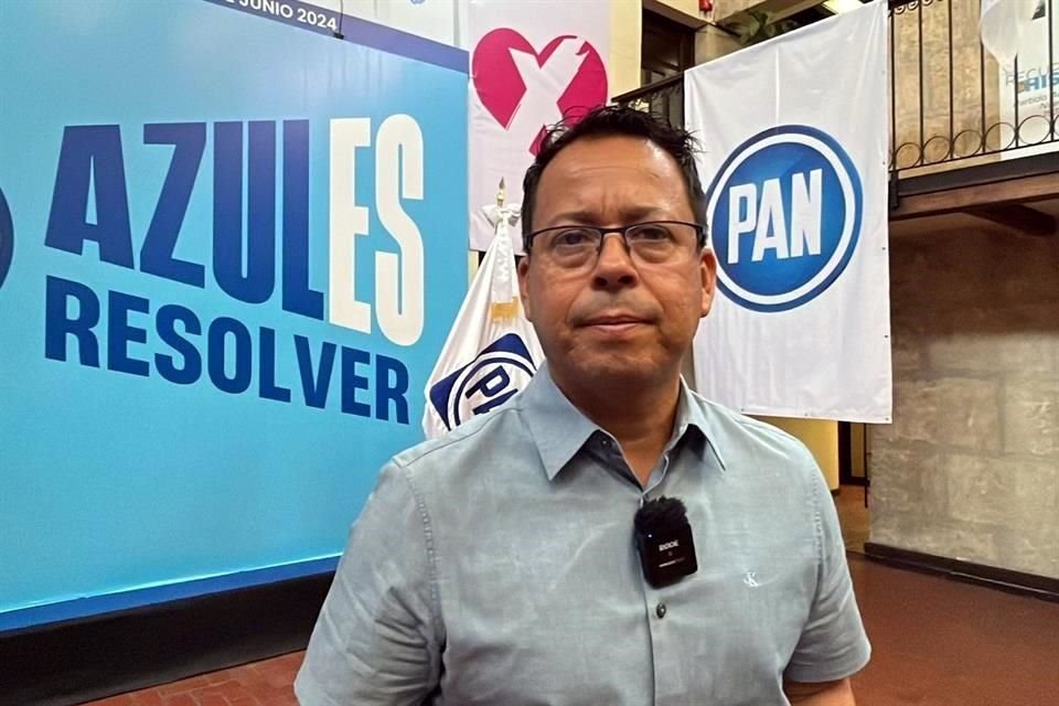 Héctor Castillo, candidato de la coalición PAN-PRI-PRD por la Alcaldía de Santa Catarina.