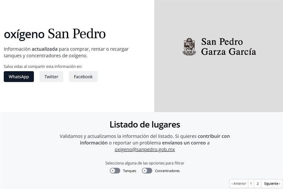 La plataforma fue activada el año pasado con el inicio de las restricciones por la pandemia.