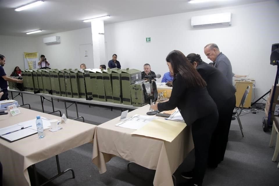 El cómputo de las mil 645 boletas inició el miércoles y concluyó esta mañana.