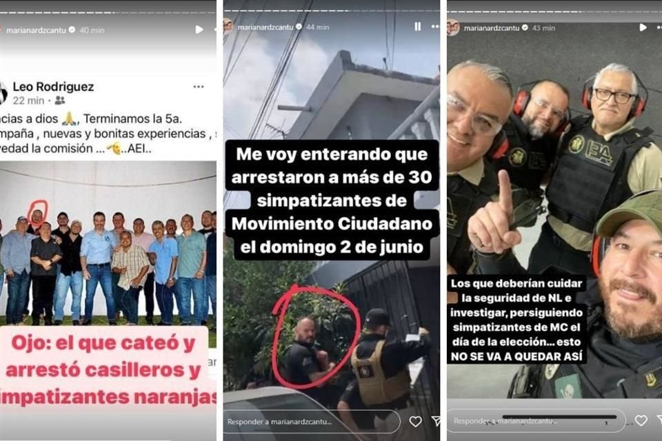 Detalló que algunos de los policías que aparecen en la foto arrestaron a simpatizantes emecistas el 2 de junio.