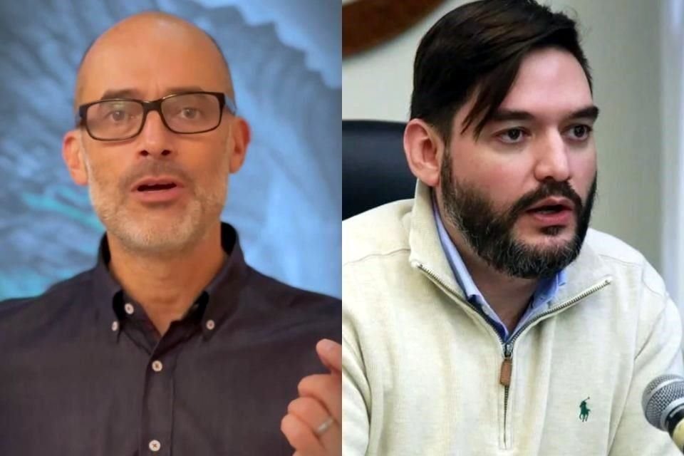 Alcalde de San Pedro, Miguel Treviño, y el Secretario de Ordenamiento y Desarrollo Urbano, Javier de la Fuente.