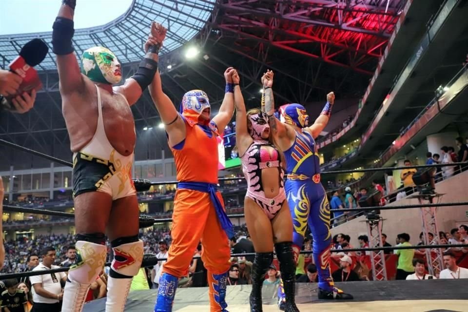 Aspecto lucha libre durante la Kings World Cup 2024