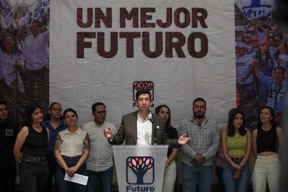 Futuro, fundado en 2020 por Pedro Kumamoto, apenas recibió 2.6 puntos del total de la votación estatal.