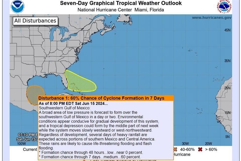 De acuerdo con diversos sitios especializados en meteorología, a partir del miércoles este disturbio podría generar lluvias la siguiente semana en Nuevo León.