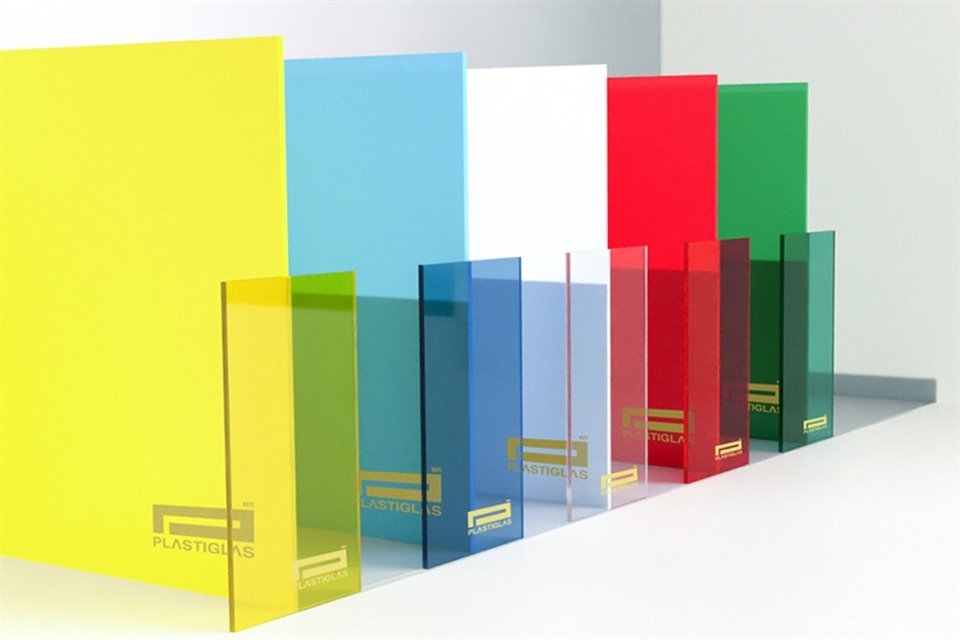 Laminados de acrílico Plastiglas.