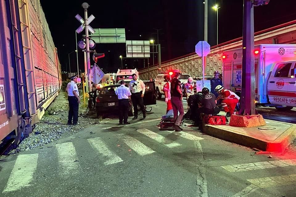 El accidente fue reportado alrededor de las 20:10 horas.