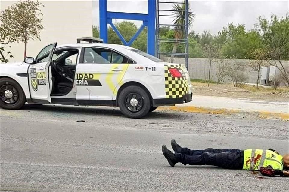 Mientras realizaba su labor, el elemento de Tránsito de Pesquería fue asesinado a balazos.