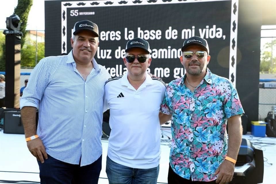 César Rendón, Rafael López y Sergio Villanueva