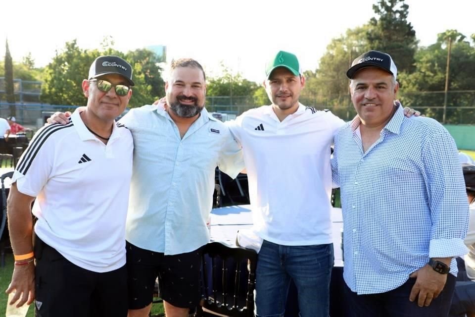 Jorge Serrano, Roberto Medina, Marcelo Treviño y César Rendón