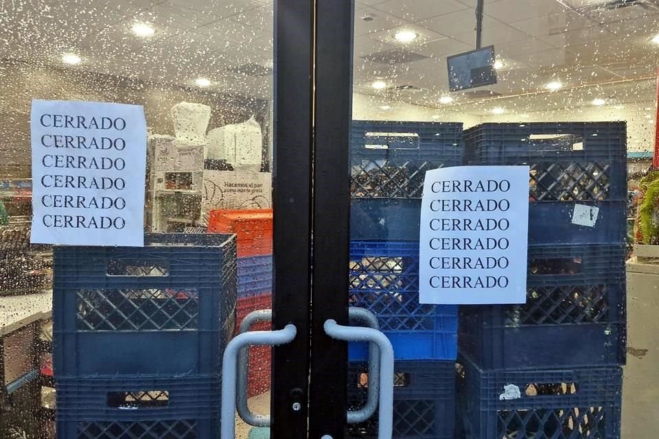 Negocios permanecieron cerrados.