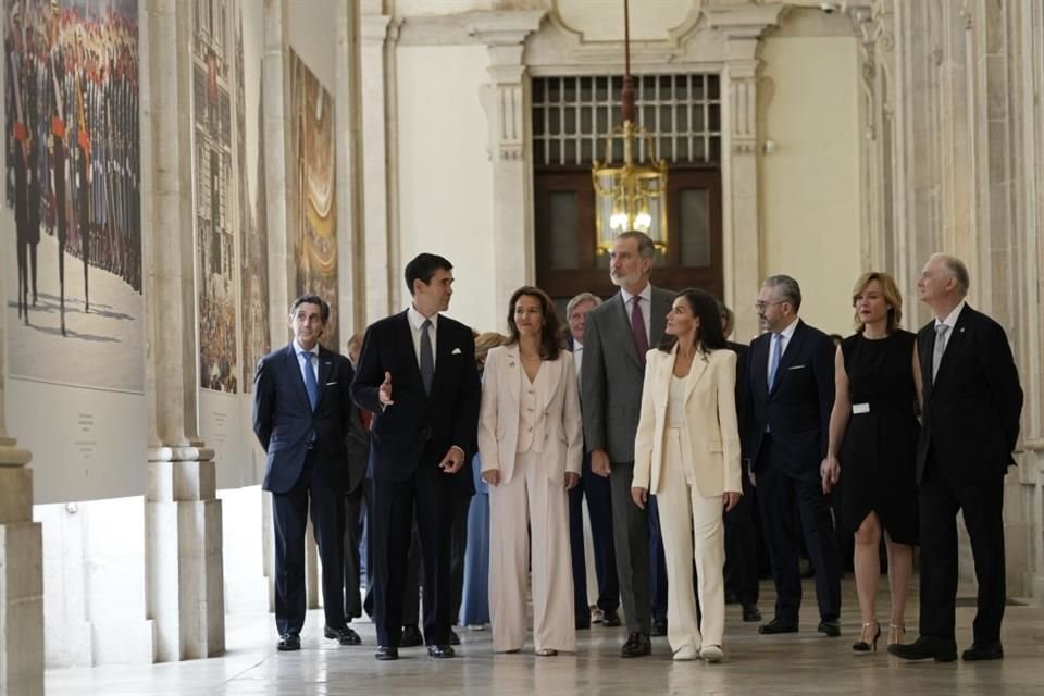 Los reyes encabezaron la inauguración de su exposición.