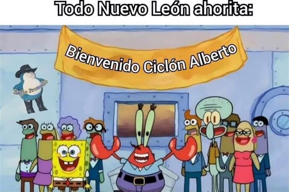 El paso de la tormenta 'Alberto' por NL además de lluvia trajo consigo una ola de memes.
