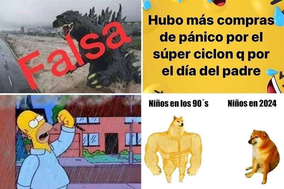El ingenio de la gente salió a flote durante los días en que el avance del ciclón 'Alberto' acaparaba la atención de los regios.