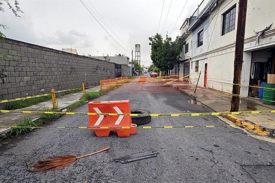 Los hechos se registraron frente al domicilio 454 de la Calle Zona Poniente, casi esquina con Iturbide.