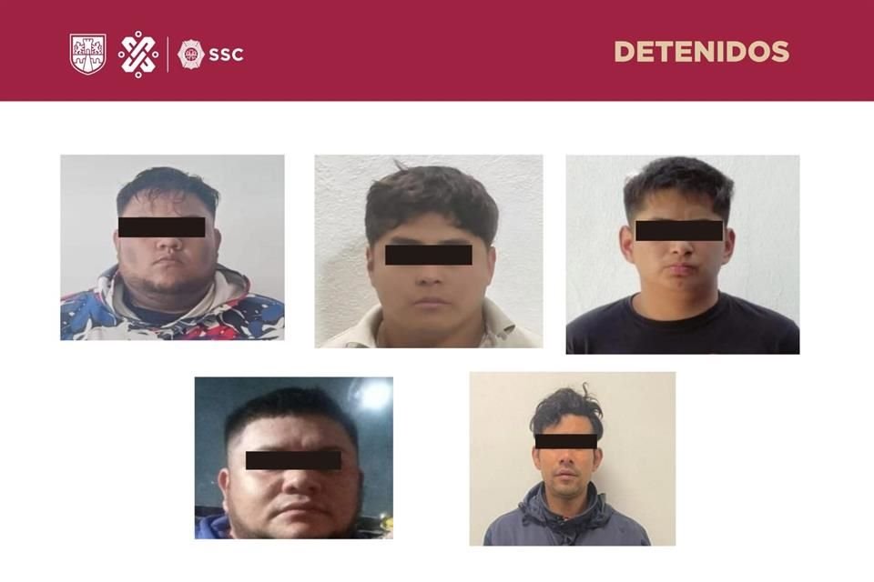 Cinco integrantes del Cártel de Tláhuac fueron detenidos por el delito de secuestro agravado en la Ciudad de México.