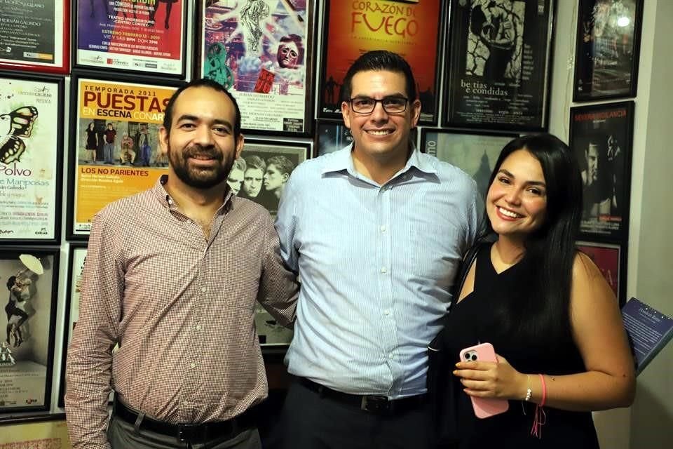 Luis Salas, Rafael Mier y Mayte Cantú