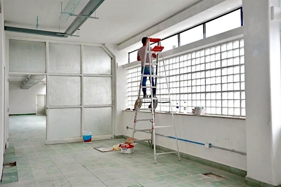 Ahora se trabaja en interiores.