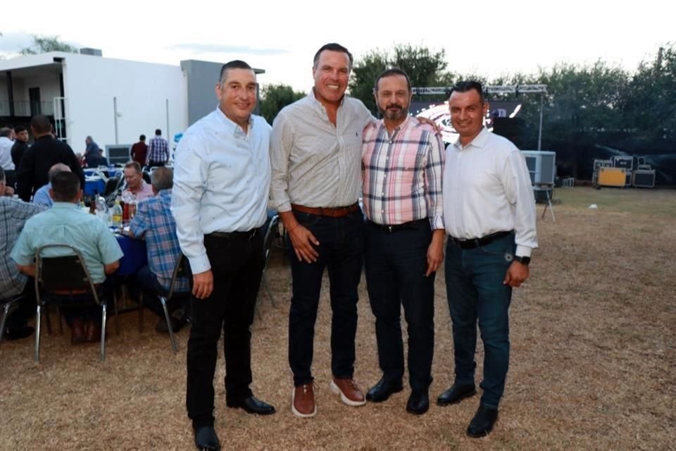 Éric Garza, Andrés Cantú, Edelmiro Pérez y Ervey Ortiz