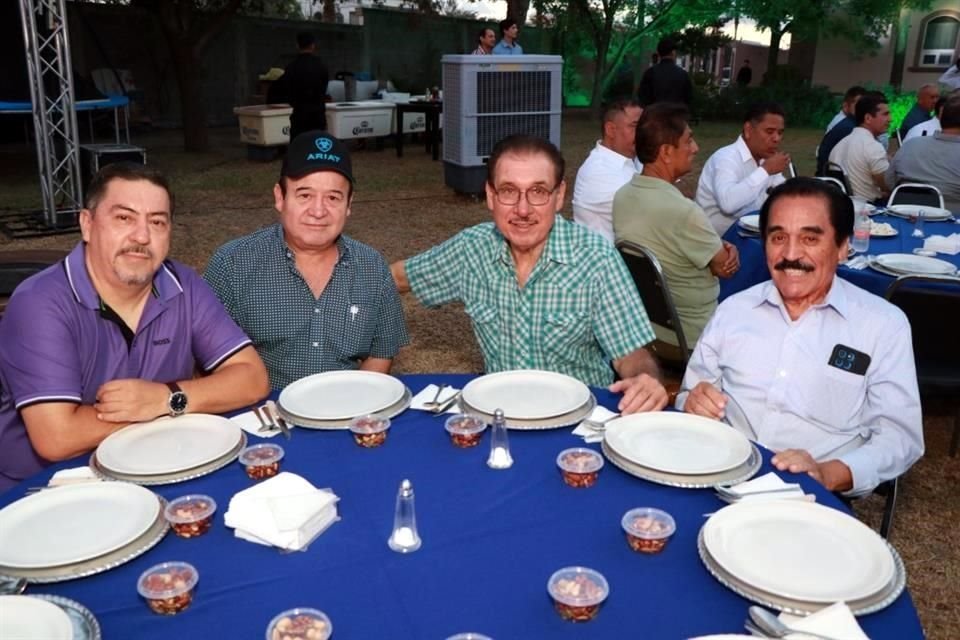 Javier Cantú Hernández, Hugo Guajardo, Salomón Guajardo y Ubaldo Suárez