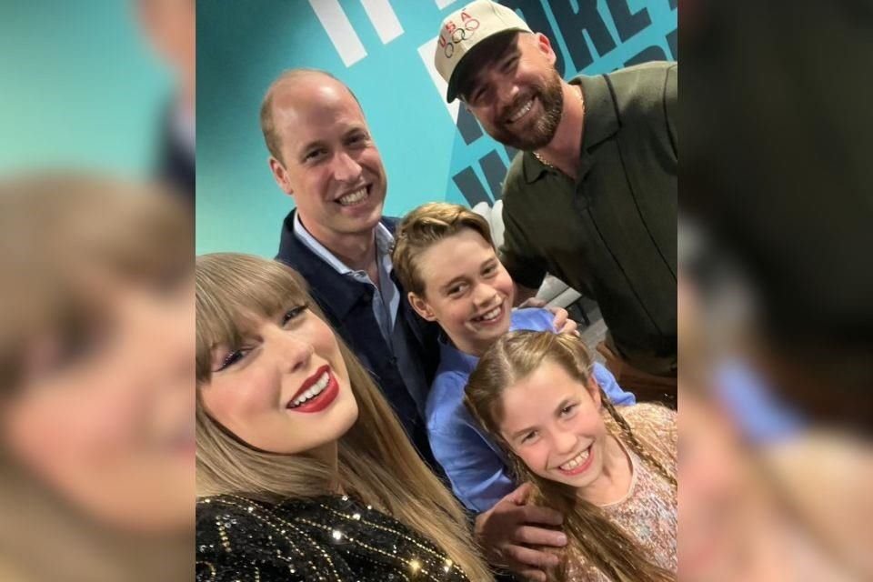 Travis Kelce, novio de Taylor Swift, dijo que desconocía la etiqueta para saludar al Príncipe Guillermo durante reunión en The Eras Tour.