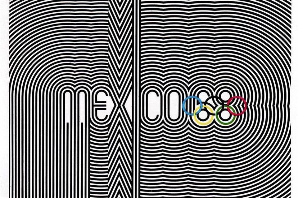 Unas de las piezas del célebre logotipo de los Juegos Olímpicos México 68.