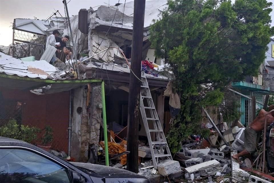 La explosión se registró en una vivienda ubicada en la calle Valle de Brisas, en la Colonia Valle Soleado.