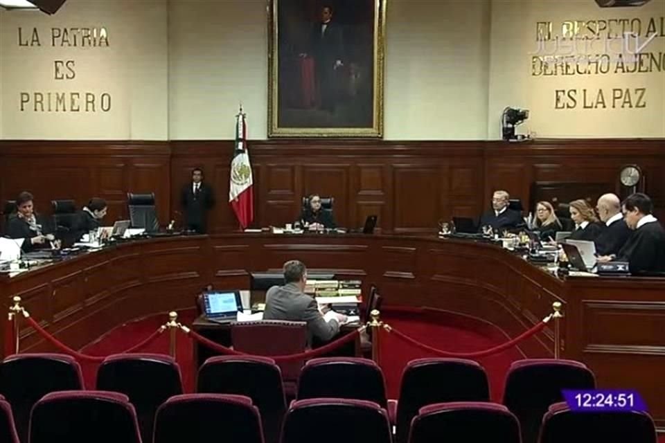 Sesión en el Pleno de la Corte de este lunes.