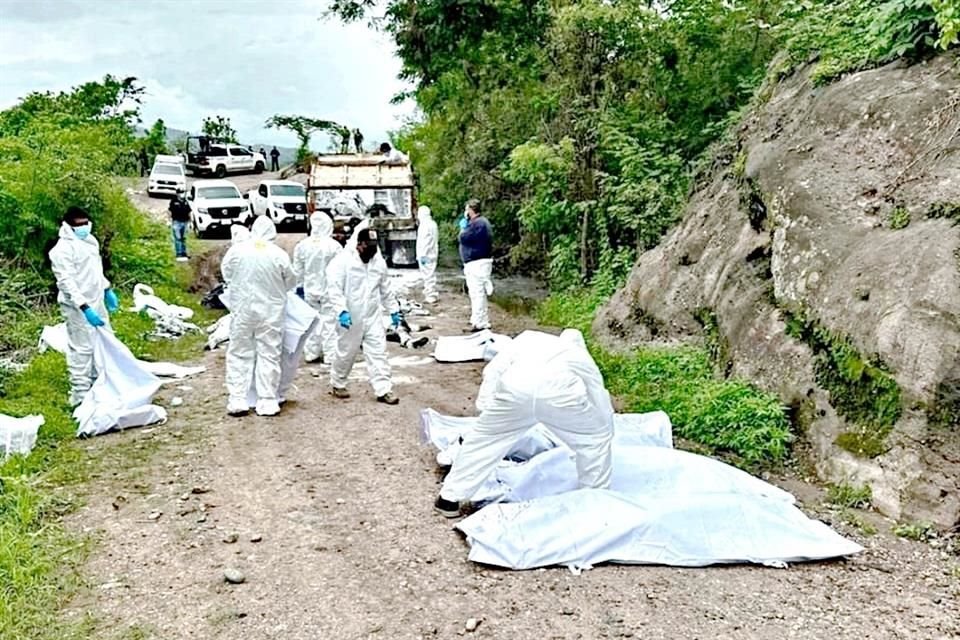 Los cuerpos fueron hallados en un camino de terracería del municipio chiapaneco de La Concordia.